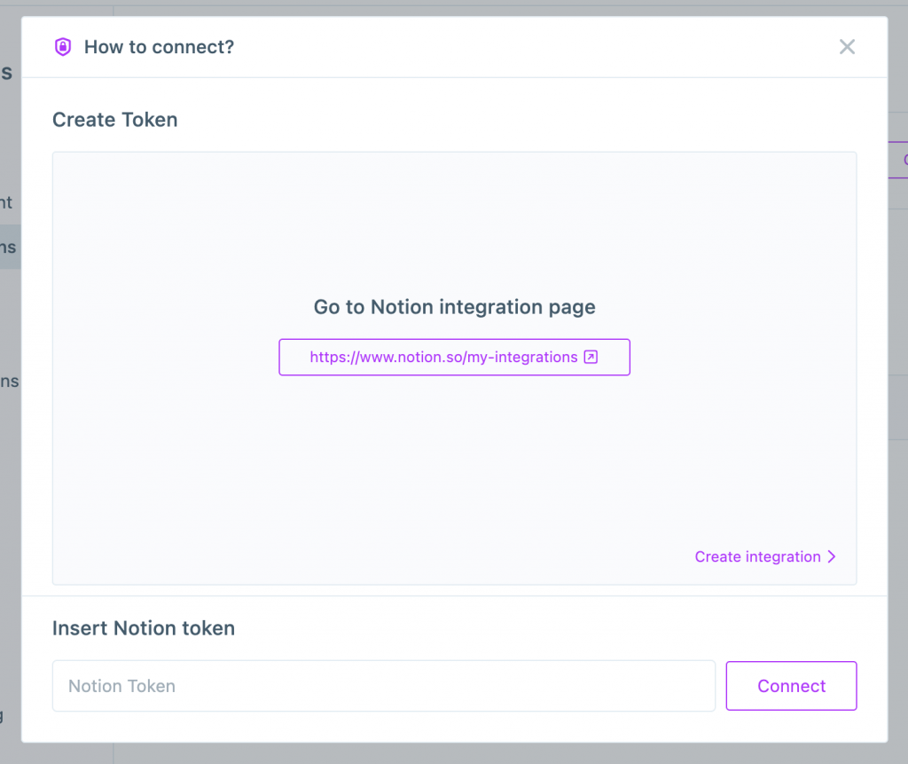 Notion integration to Akiflow Token