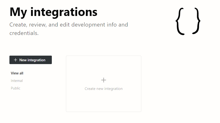 Notion Integration Page