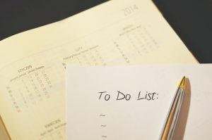 Task list demonstrating how to balance one-time and recurring tasks